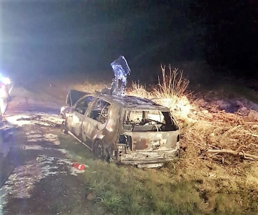 Groźny wypadek samochodowy na trasie Bytów - Kościerzyna....