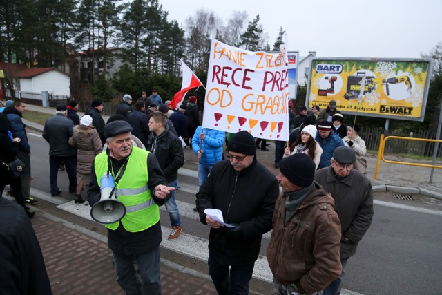 Protest w Grabówce - 8.12.2015