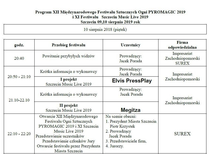 Pyromagic 2019 w Szczecinie - PROGRAM. Szczegóły festiwalu fajerwerków. Nowe informacje, komunikacja miejska, zmiany dla kierowców