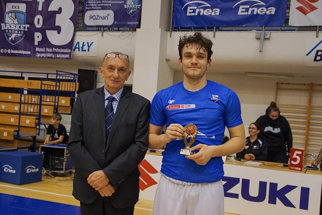 Jan Jakubiak skończył środowy mecz ze statuetką MVP i mianem najskuteczniejszego gracza w zespole Enei Basket Poznań