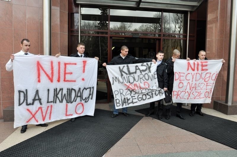 Protest uczniów