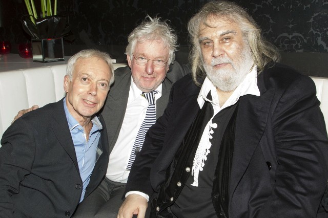 Nickolas Grace, Hugh Hudson i  Vangelis 3 lipca 2012 roku w Londynie
