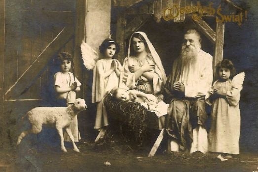 Kartka świąteczna z 1908 roku