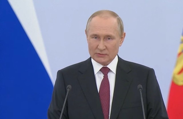 Władimir Putin ogłosił w piątek decyzję o aneksji czterech wschodnich obwodów Ukrainy