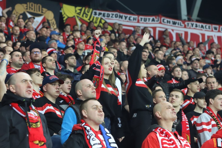 Kibice na meczu Widzew Łódź - Elana Toruń który zakończył się remisem 1:1.