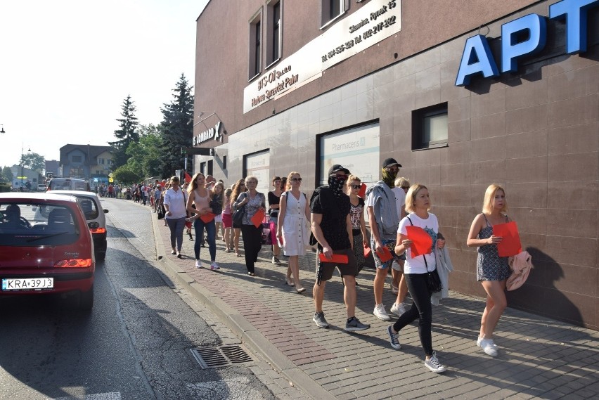 Około stu skawinian protestowało przeciw zatruwaniu...