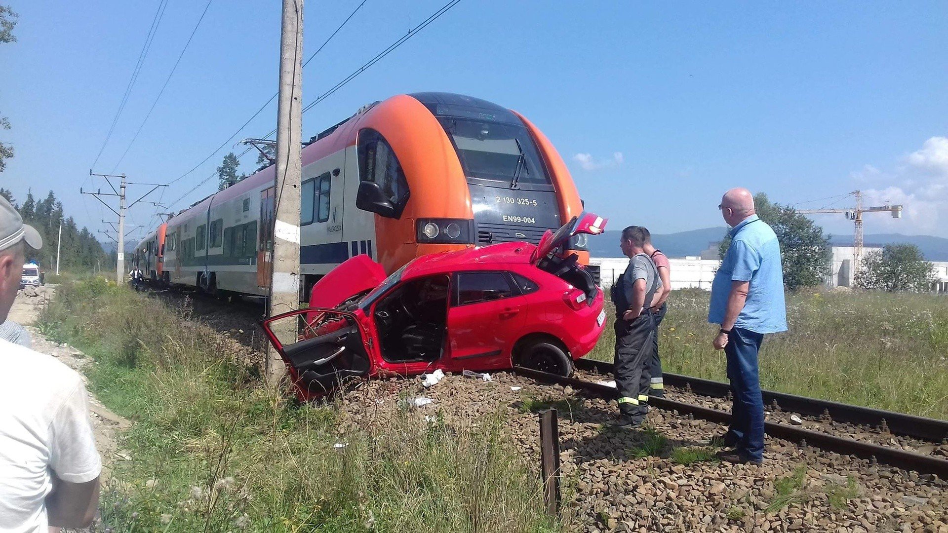 Wypadek w Szaflarach. Pociąg osobowy zderzył się z
