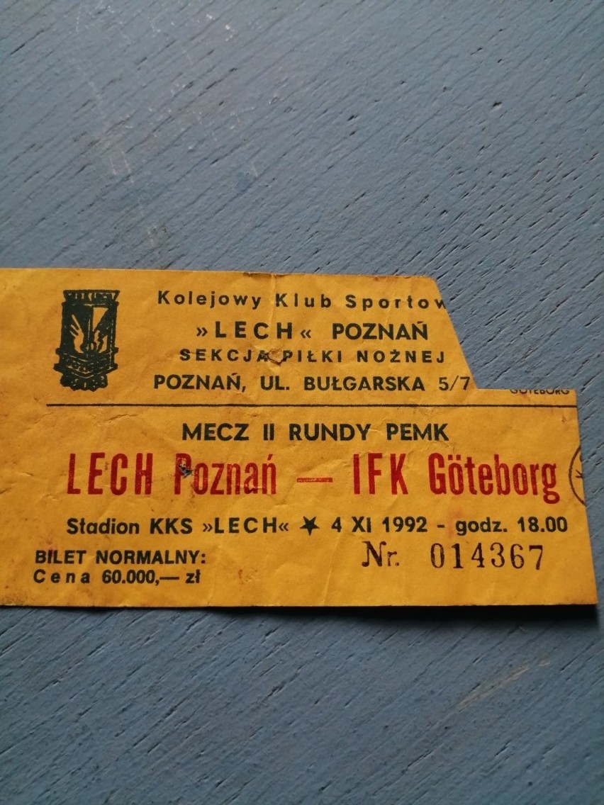 4 listopada 1992 r. Lech zmierzył się w II rundzie Pucharu...