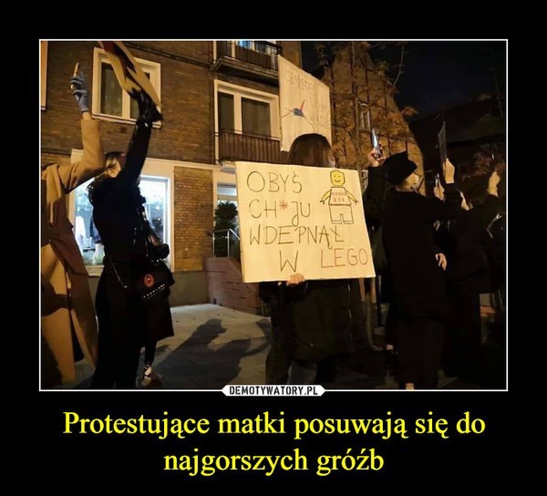 Sytuacja w Polsce jest bardzo napięta, a osoby protestujące...