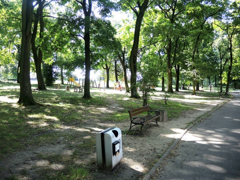 Zmiany w parku Glazja przy Waryńskiego w Toruniu