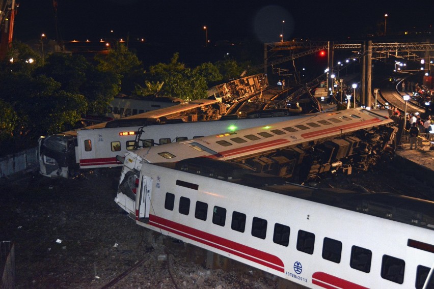 Katastrofa kolejowa na Tajwanie