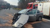 Wypadek w Jaworznie: Dwa auta zderzyły się na obwodnicy DK79. Duże korki na trasie między Jaworznem i Sosnowcem