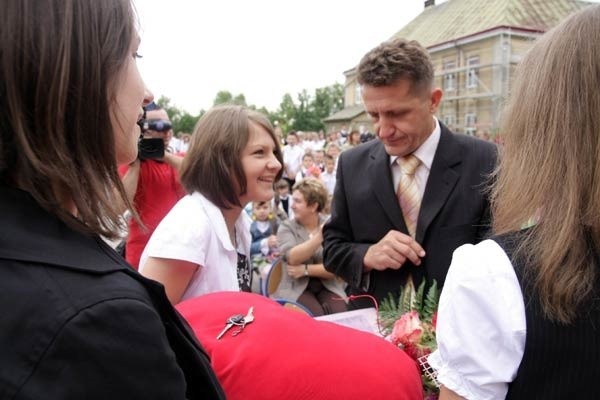 Maly fiat w prezencie od uczniów...