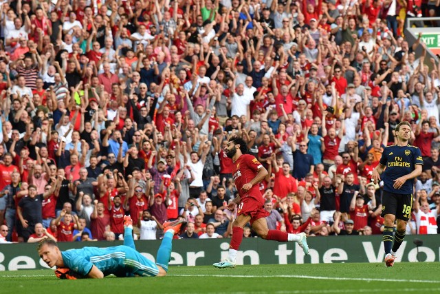 Świetny Mohamed Salah. Dwa gole Egipcjanina i Liverpool zmiażdżył Arsenal