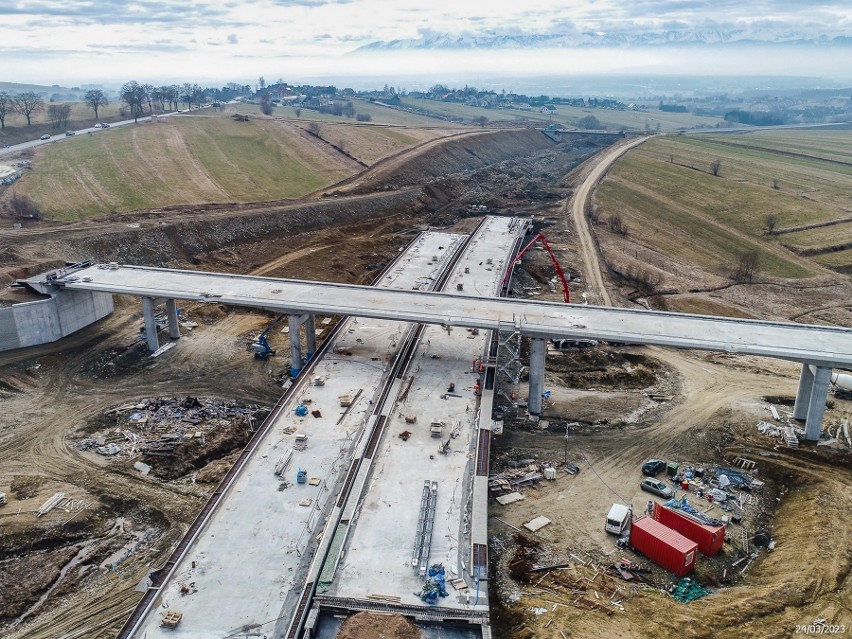 Budowa nowej zakopianki na odcinku Rdzawka - Nowy Targ