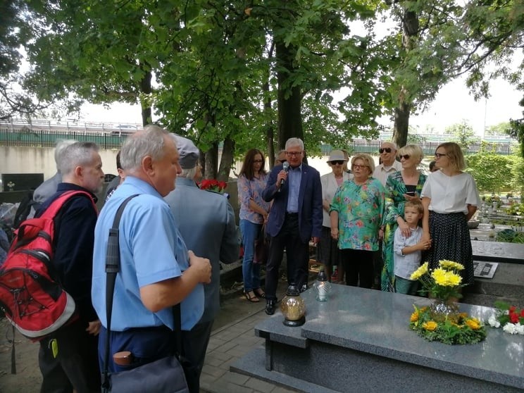 Uroczystość na Cmentarzu Wojskowym na Powązkach w Warszawie.
