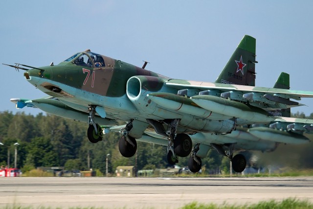 Rosyjski samolot szturmowy Su-25 - zdjęcie ilustracyjne.