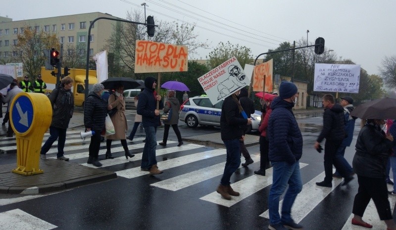 Tak wyglądał protest na Kurczakach w październiku 2017 r.