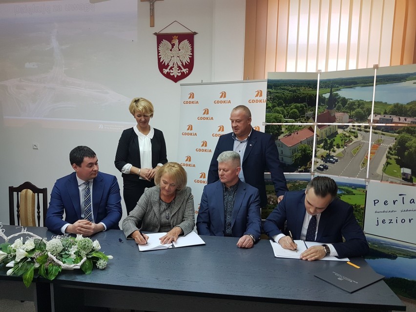 Podpisanie umowy na budowę obwodnicy Węgorzyna.