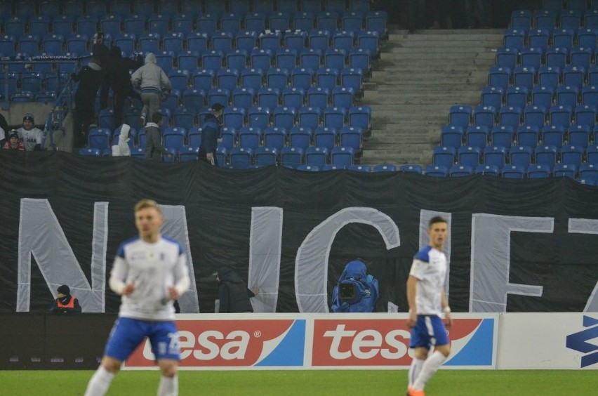 Podczas meczu Lech Poznań - Wisła Płock (2:1) atmosfera na...