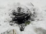 Mina przeciwpancerna w Lublewie Gdańskim 5.01.2021 r. O znalezisku poinformowała spacerowiczka
