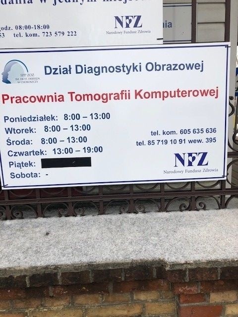 Nowa pracownia tomografii komputerowej w Choroszczy już działa. Szpital w Mońkach też dostał tomograf i czeka na otwarcie swojej pracowni