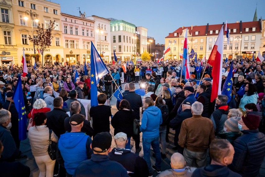 Tak wyglądał protest w Bydgoszczy.