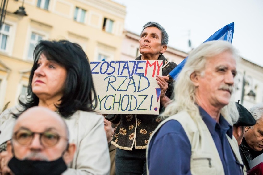 Tak wyglądał protest w Bydgoszczy.