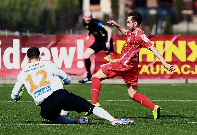 Mariusz Rybicki zdobył wiosną trzy gole w pierwszej lidze