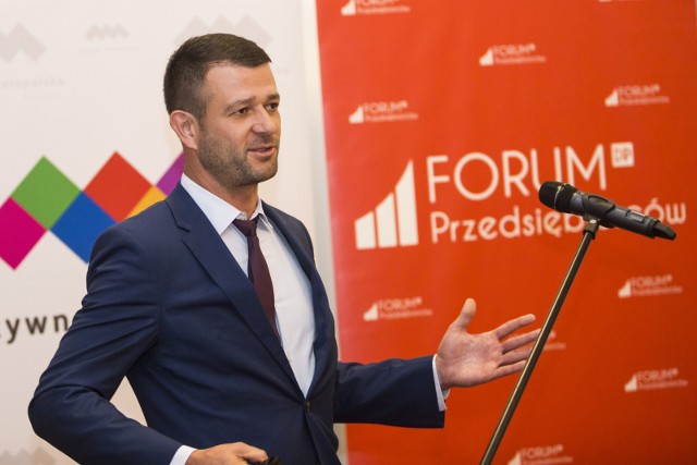 Grzegorz Błażewicz podczas Forum Przedsiębiorców Małopolski