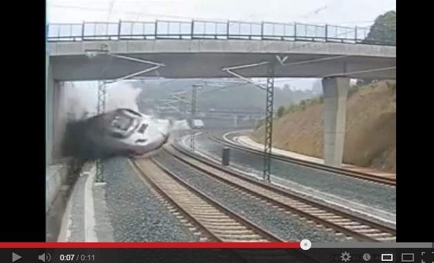 Wypadek pociągu w Santiago de Compostella