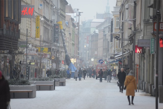 07.01.2015 poznan pm zima w miescie snieg. glos wielkopolski. fot. pawel miecznik/polskapresse