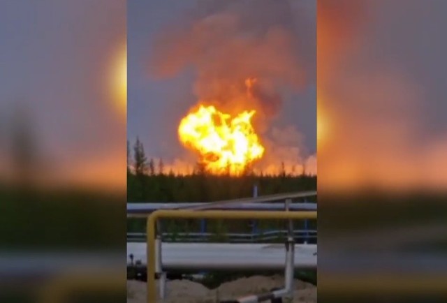 Pożar w zakładzie Gazpromu w mieście Urengoj wybuchł w nocy ze środy na czwartek.