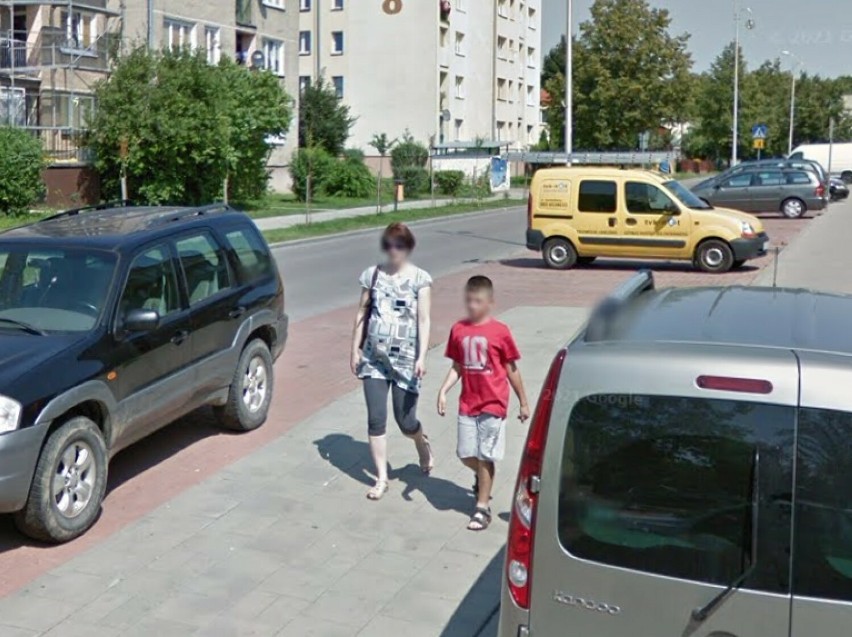 Mieszkańcy Sokółki uchwyceni kamerami Google Street View