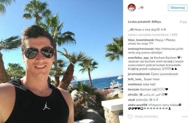 Robert Lewandowski na wakacjach! Zobacz, jak się bawi [zdjęcia]