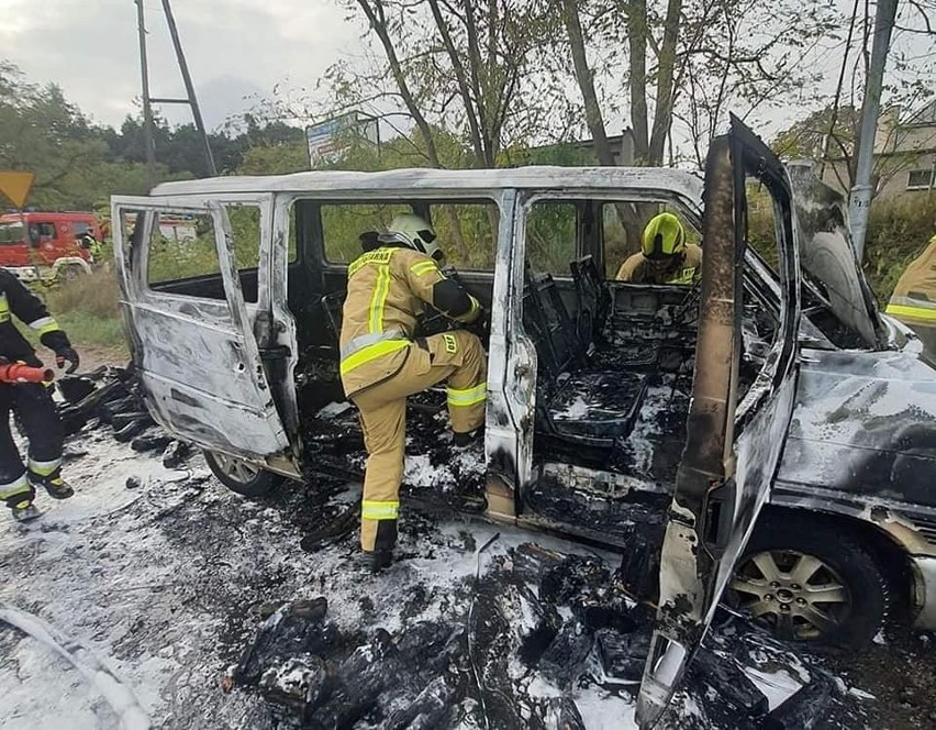 Strażacy z OSP Skwierzyna zostali zaalarmowani o pożarze...