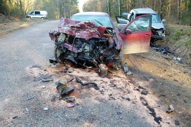 Ranni w wypadku na drodze Michałowo - Żednia trafili do szpitala