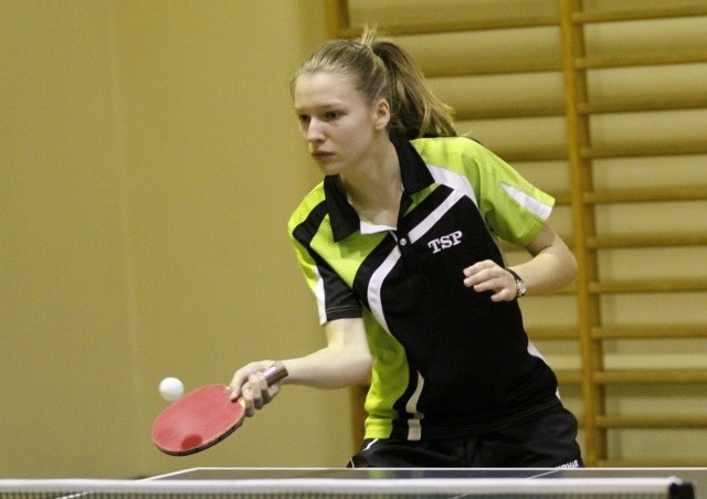 Sylwia Szlapa z Victorii Chróścice w meczu z AZS-em zdobyła 1,5 pkt.