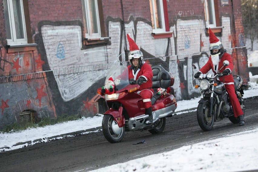 Mikołaje na motocyklach w Rudzie Śląskiej [ZOBACZ ZDJĘCIA]