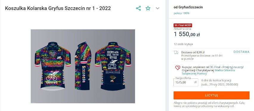 Koszulka Kolarska Gryfus Szczecin...