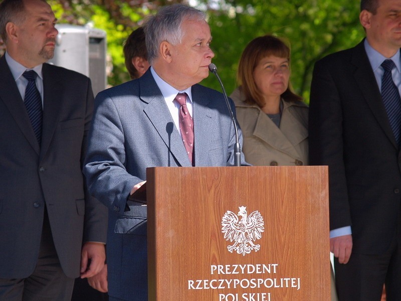 Lech Kaczyński w Koszalinie