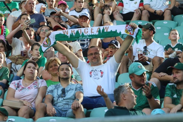 Śląsk Wrocław - Pogoń Szczecin (24.07.2022), galeria kibiców.