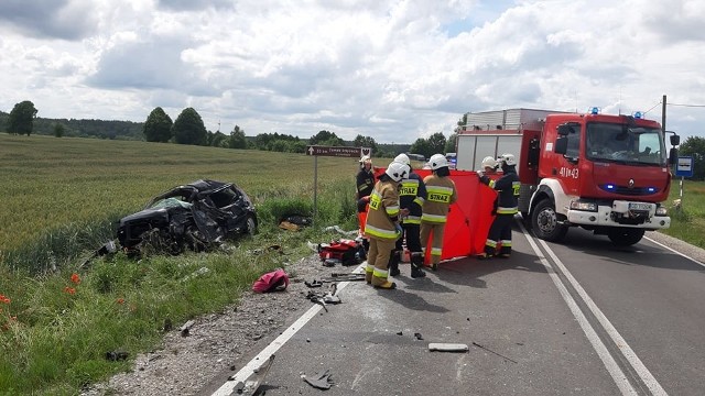 Tragiczny wypadek między Bytowem i Chojnicami