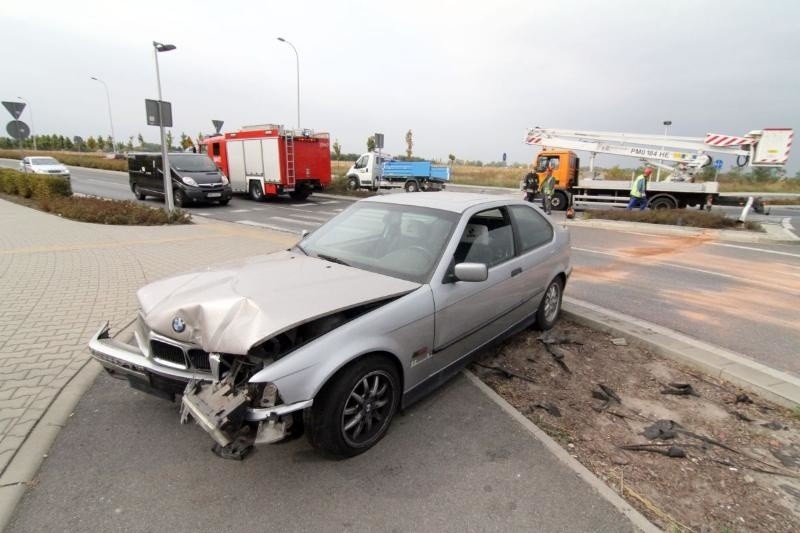 Wypadek BMW, Graniczna, Wrocław, 07.10.2015