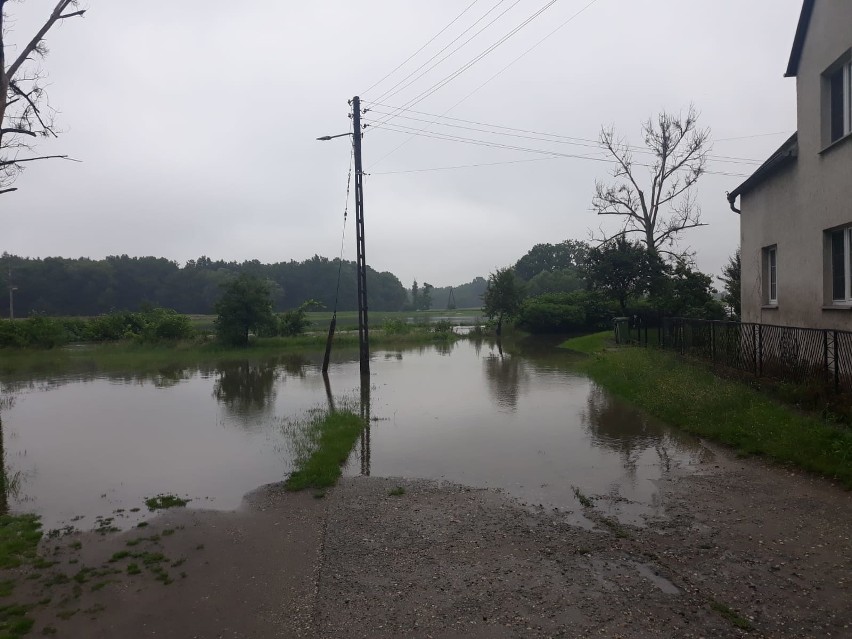 Odra i Osobłoga w powiecie krapkowickim: zalane drogi, podtopione posesje. W rzekach przekroczone stany ostrzegawcze