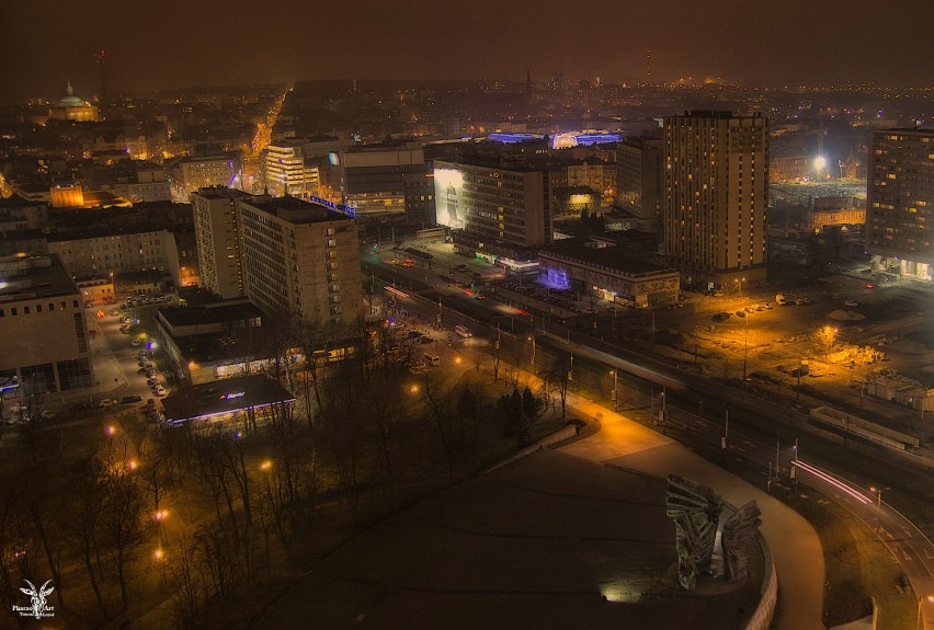 Katowice nocą