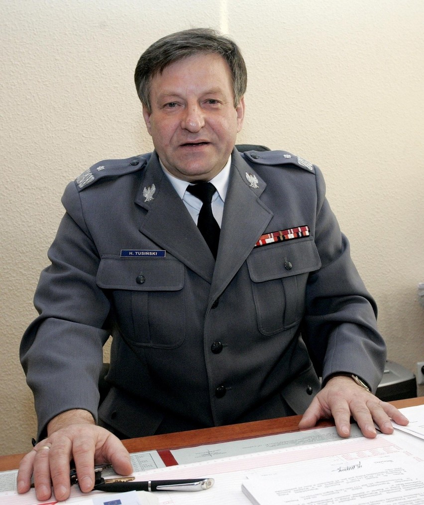 Henryk Tusiński - komendant wojewódzki policji w Poznaniu w...