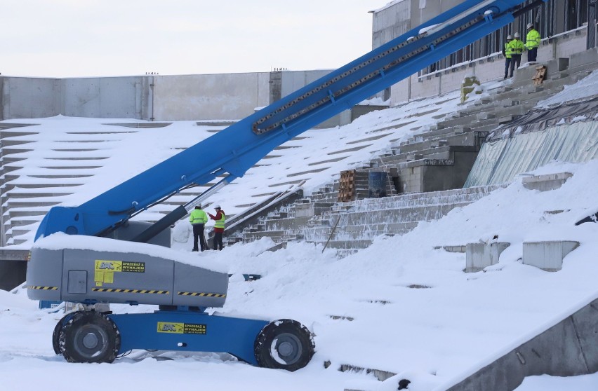 Zobacz najświeższe zdjęcia z budowy stadionu Radomiaka...