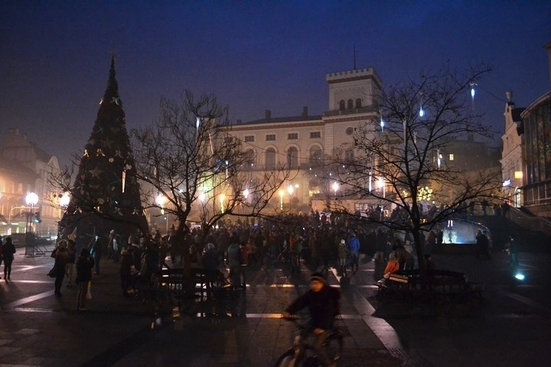 Choinka i świąteczne iluminacje w Bielsku-Białej
