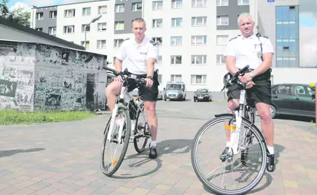 Żorscy policjanci na rowerach